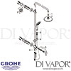 Grohe Euphoria System 180 Shower System Diverter for Wall Mounting Spares